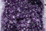 Deep-Purple Thumbs Up Amethyst Geode Pair on Metal Stands #214800-5